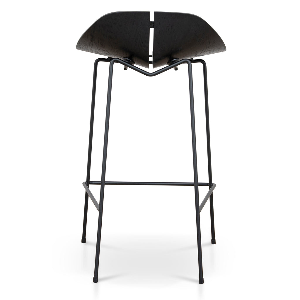 65cm Bar Stool | Full Black | Myka Home - View 5