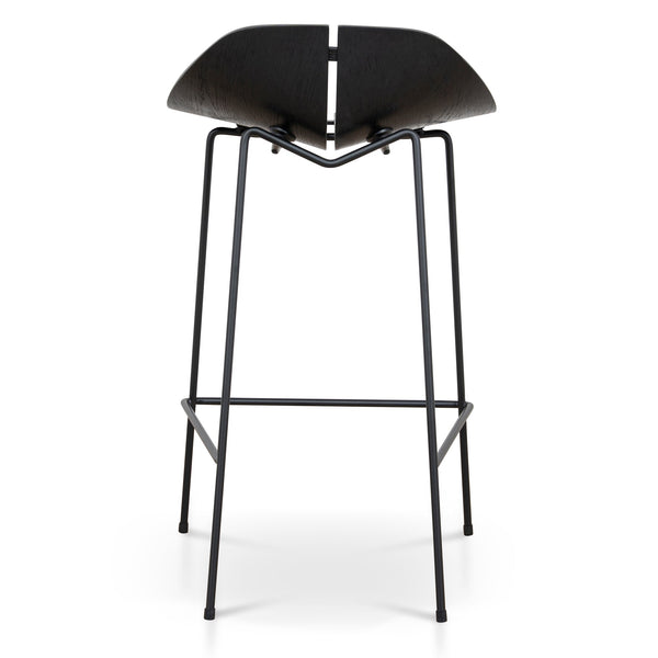 65cm Bar Stool | Full Black | Myka Home - View 5