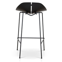 65cm Bar Stool | Full Black | Myka Home