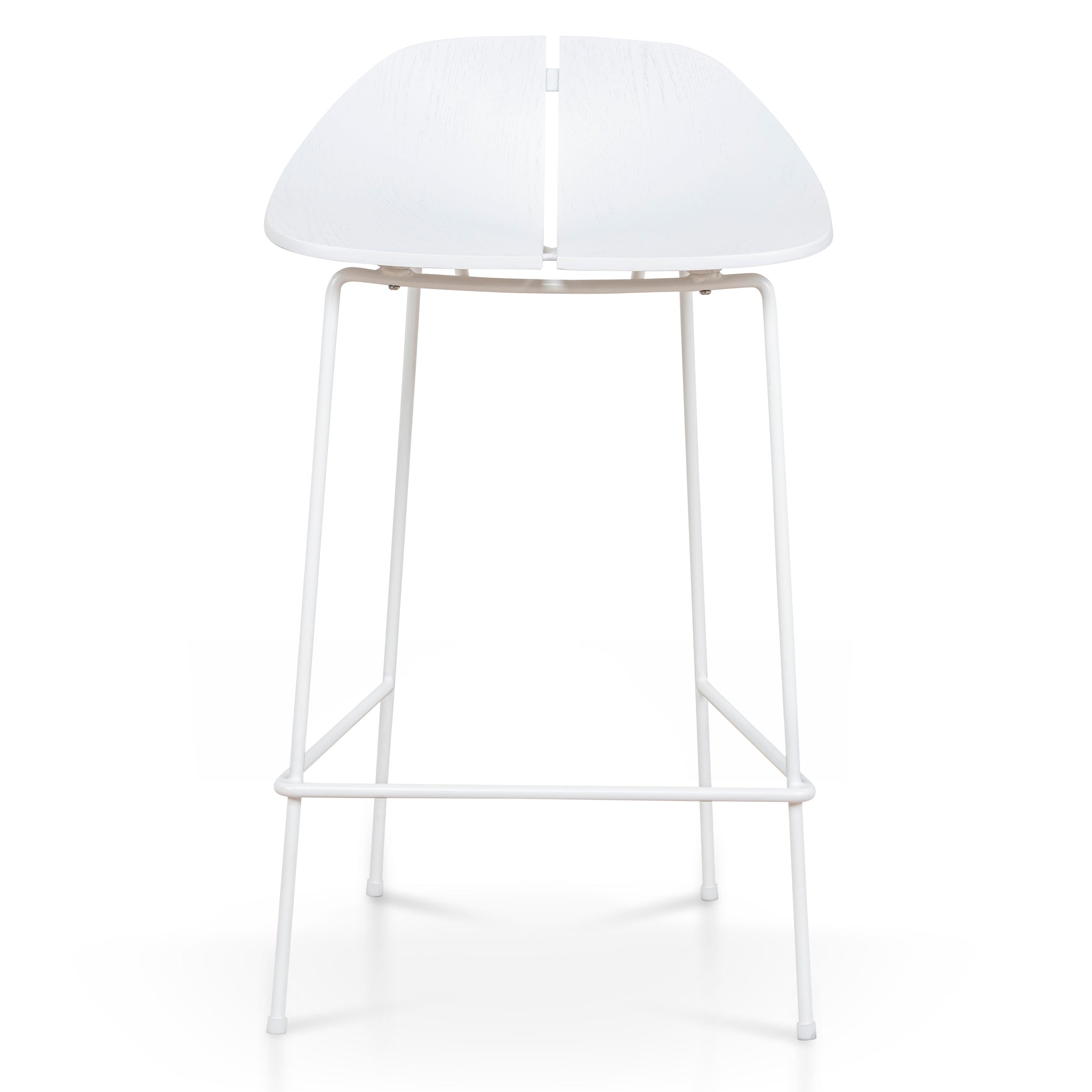65cm Bar Stool | Full White | Myka Home - View 2