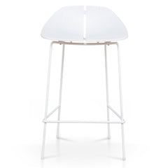 65cm Bar Stool | Full White | Myka Home