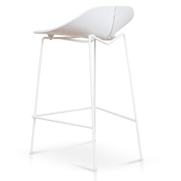 65cm Bar Stool | Full White | Myka Home - View 4