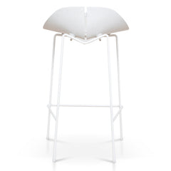 65cm Bar Stool | Full White | Myka Home