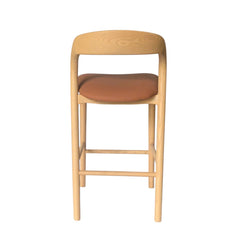 65cm Natural Bar Stool | Naxos Tan | Myka Home