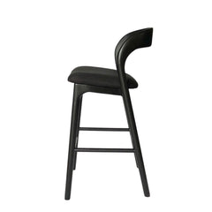 65cm Bar Stool | Full Black | Myka Home