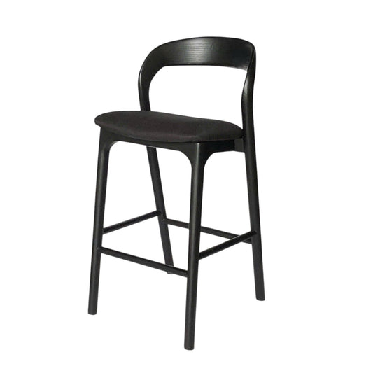 65cm Bar Stool | Full Black | Myka Home