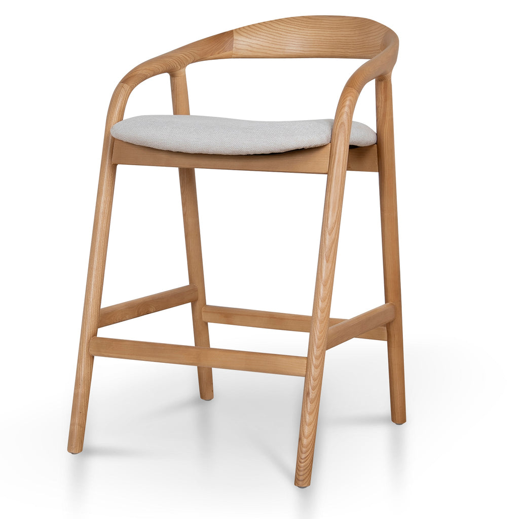 Natural Bar Stool | Naxos Beige | Myka Home