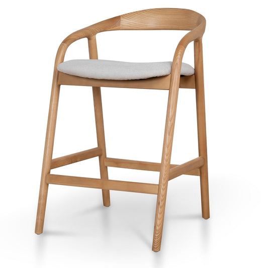 Natural Bar Stool | Naxos Beige | Myka Home