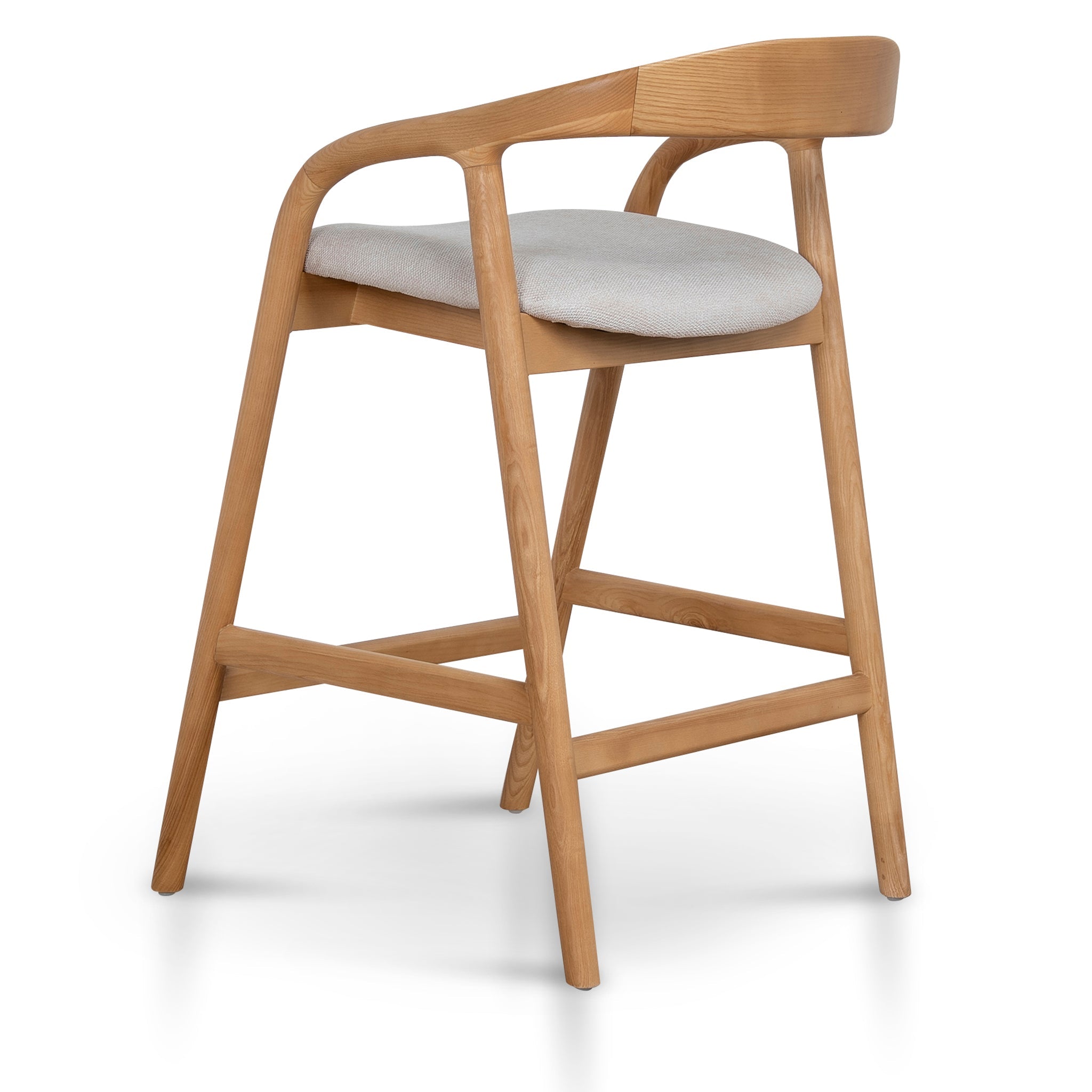 Natural Bar Stool | Naxos Beige | Myka Home