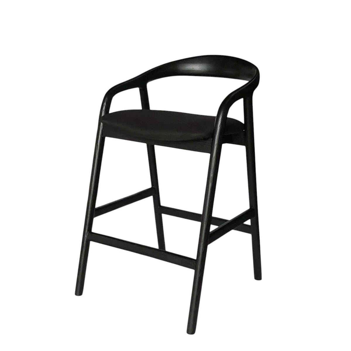 Bar Stool | Full Black | Myka Home