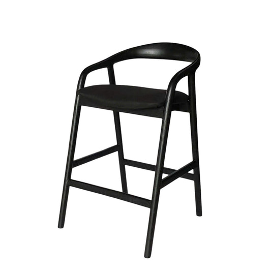 Bar Stool | Full Black | Myka Home