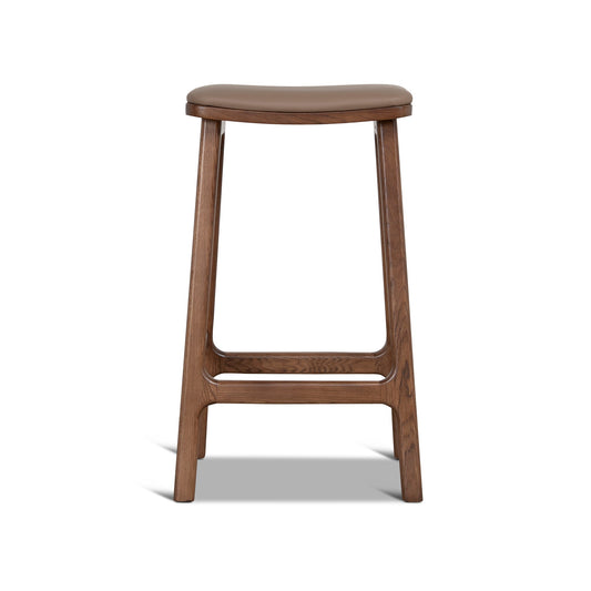 67CM Walnut Bar Stool | Mocha Brown | Myka Home