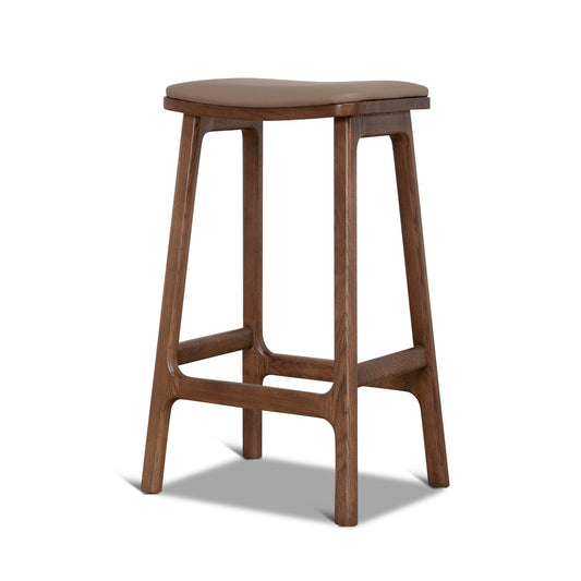67CM Walnut Bar Stool | Mocha Brown | Myka Home