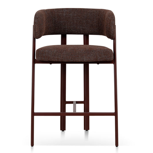 Red Barstool | Moss Brown (Set Of 2) | Myka Home
