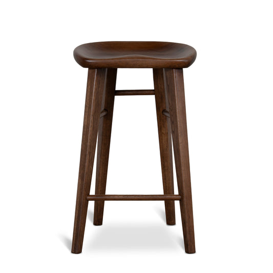67.5CM Bar Stool | Walnut Stain | Myka Home