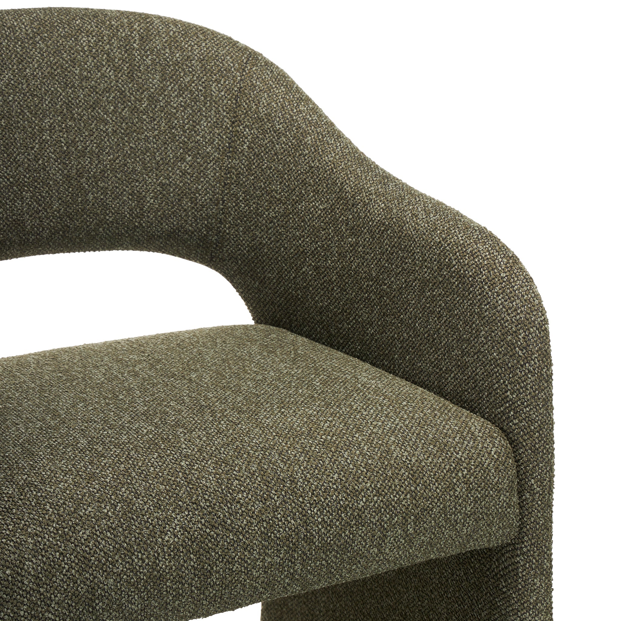 65CM Fabric Bar Stool | Twill Green (Set Of 2) | Myka Home