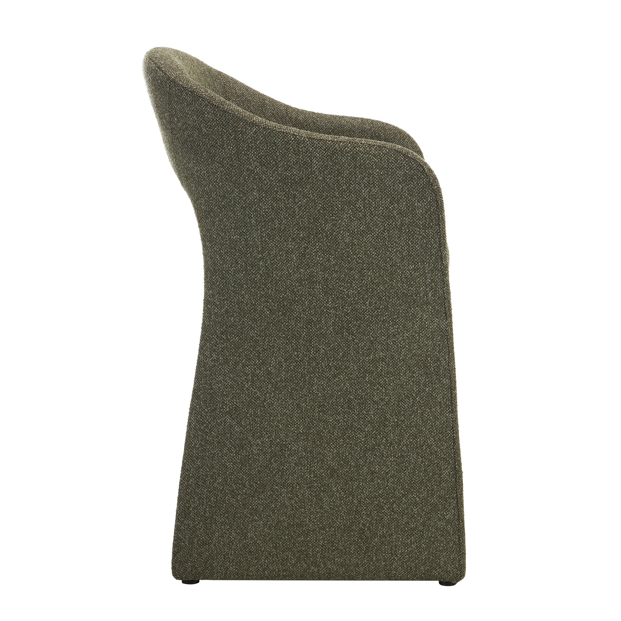 65CM Fabric Bar Stool | Twill Green (Set Of 2) | Myka Home