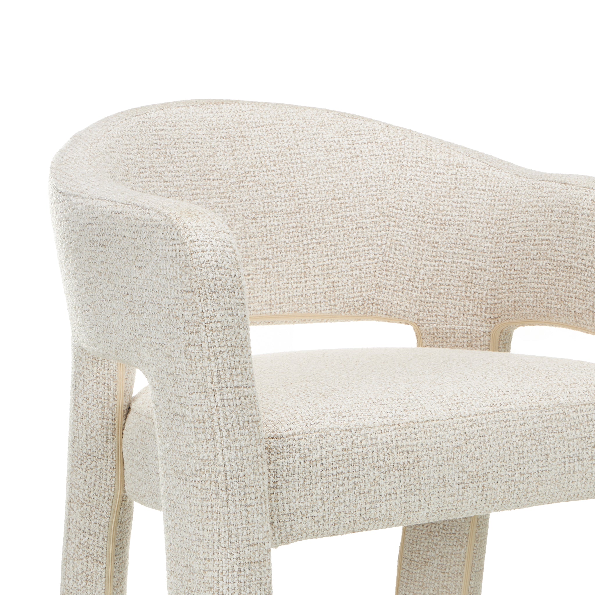 66CM Fabric Bar Stool | Verona Ivory (Set Of 2) | Myka Home