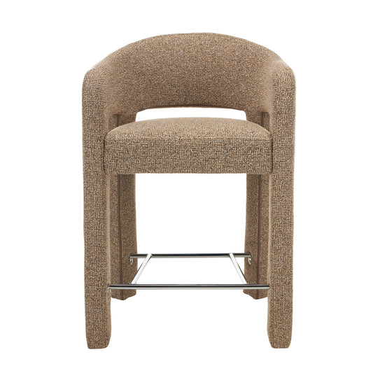 66CM Fabric Bar Stool | Verona Light Tan (Set Of 2) | Myka Home