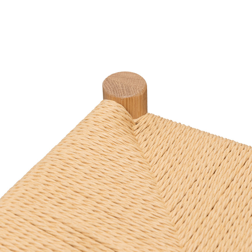 65cm Oak Bar Stool - Natural - View 5