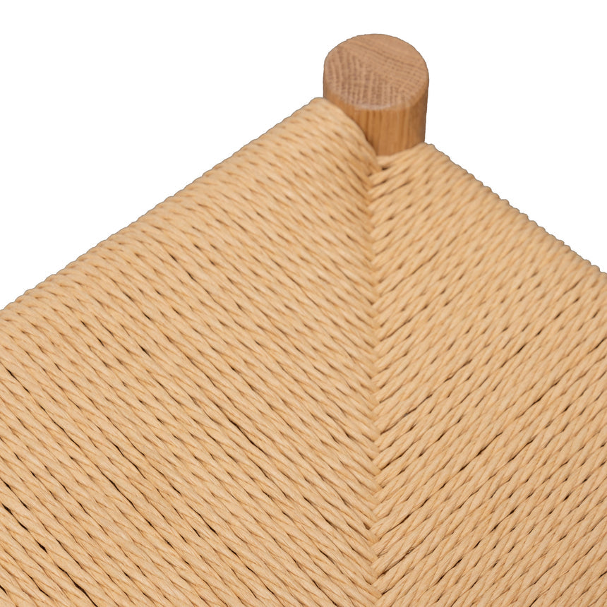 65cm Oak Bar Stool - Natural - View 6