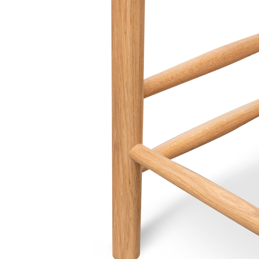 65cm Oak Bar Stool - Natural - View 8