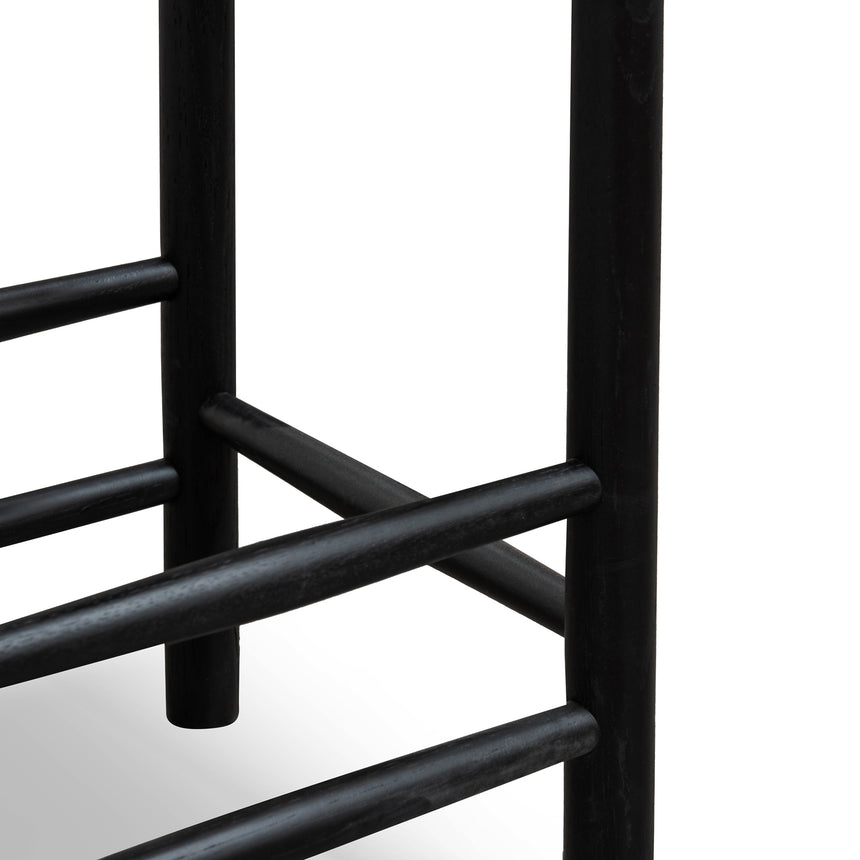 65cm Oak Bar Stool - Black - View 6
