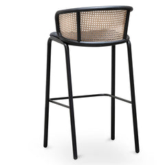 CBS6766-SD 75cm Fabric Bar Stool - Black Legs