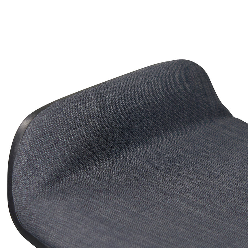 65cm Wooden Bar Stool - Charcoal Black - View 8