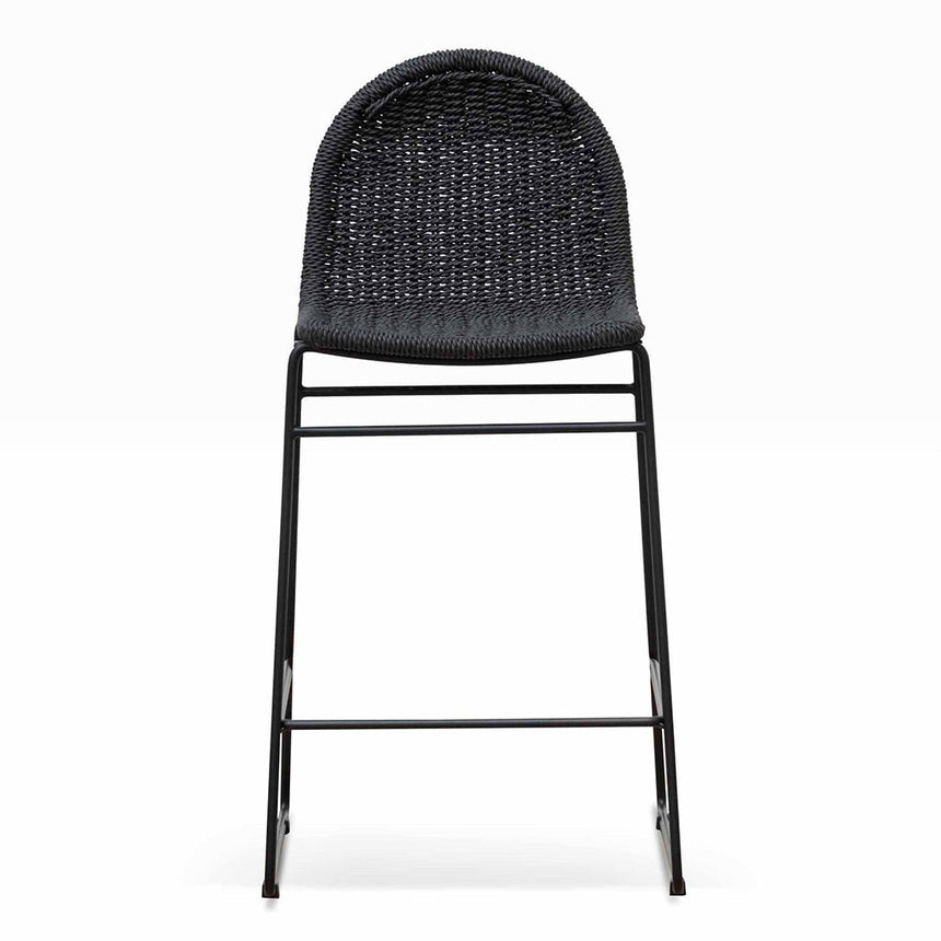 65cm Barstool - Full Black (Set of 2) - View 3