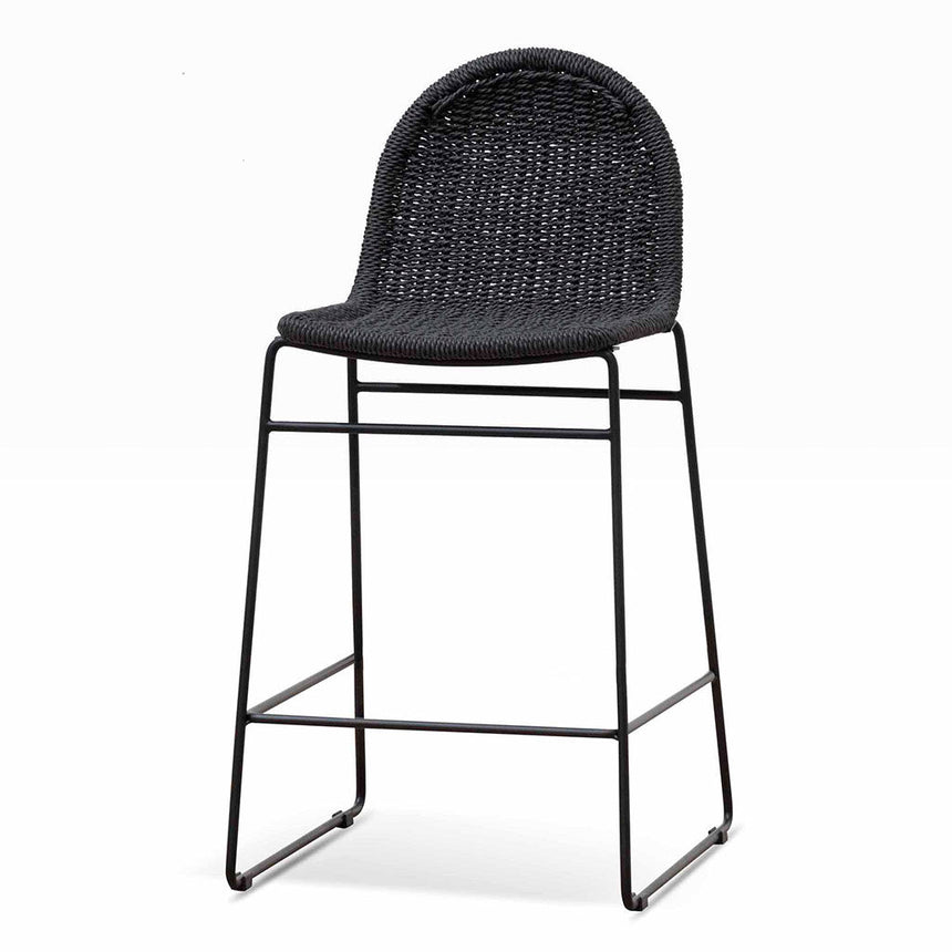 65cm Barstool - Full Black (Set of 2) - View 2