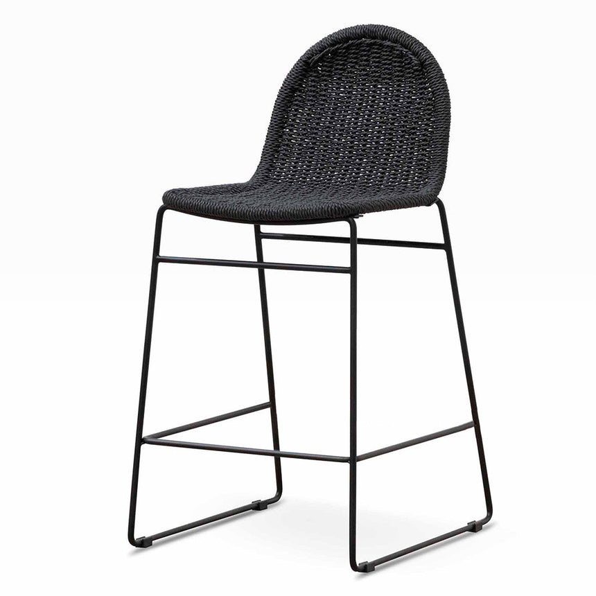 65cm Barstool - Full Black (Set of 2) - View 4