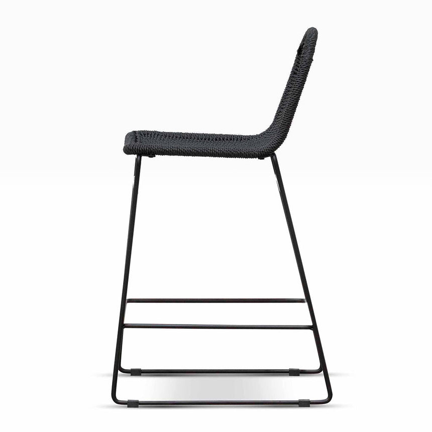65cm Barstool - Full Black (Set of 2) - View 5
