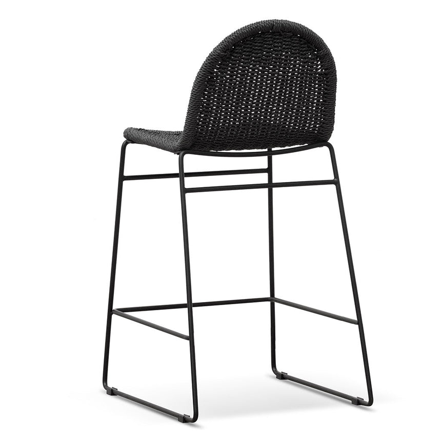 65cm Barstool - Full Black (Set of 2) - View 6