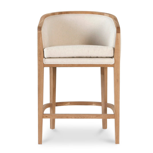 65CM Black Frame Bar Stool | Dawn Beige | Myka Home