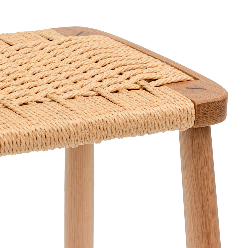 65cm Rattan Bar Stool - Natural - View 4