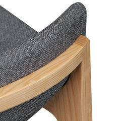 Ex Display - CBS8152-SD 65cm Grey Bar Stool - Natural Legs