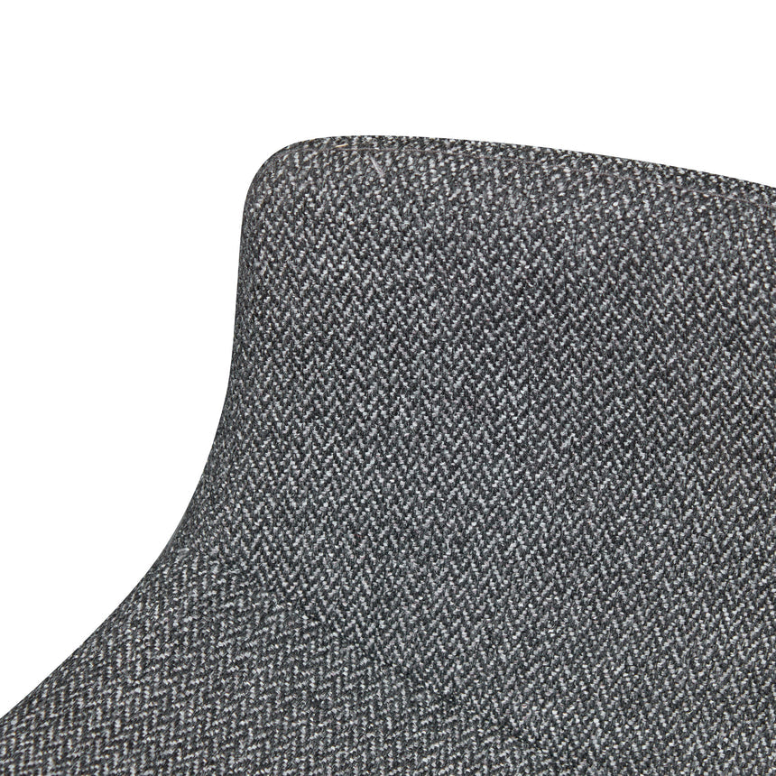 65cm Grey Bar Stool - Natural Legs - View 9