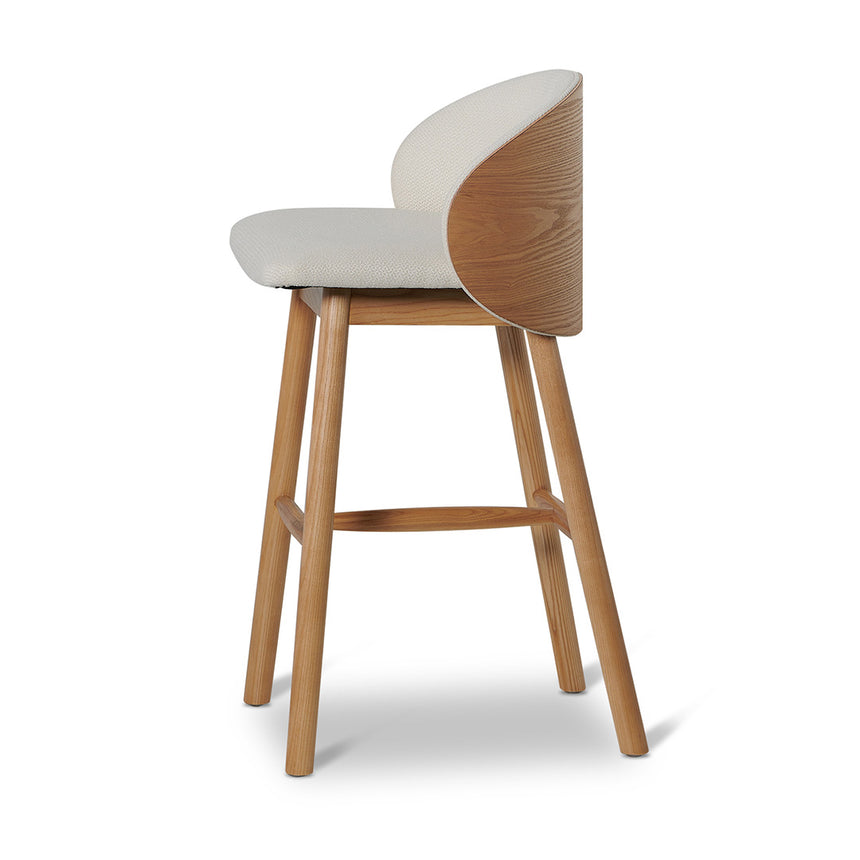 65cm Natural Bar Stool - Beige - View 6