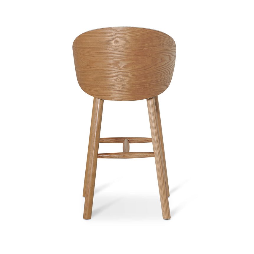 65cm Natural Bar Stool - Beige - View 9