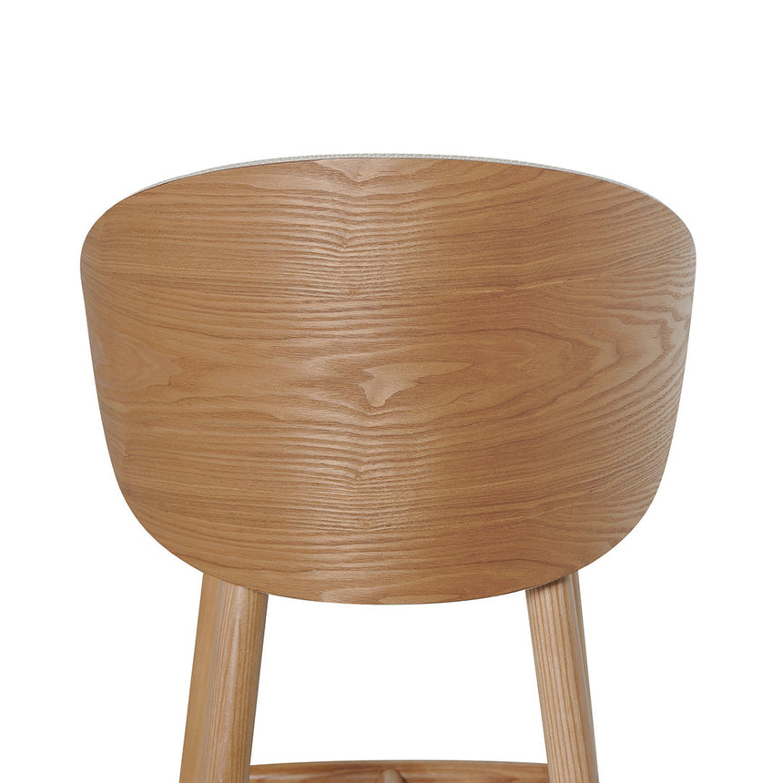65cm Natural Bar Stool - Beige - View 10