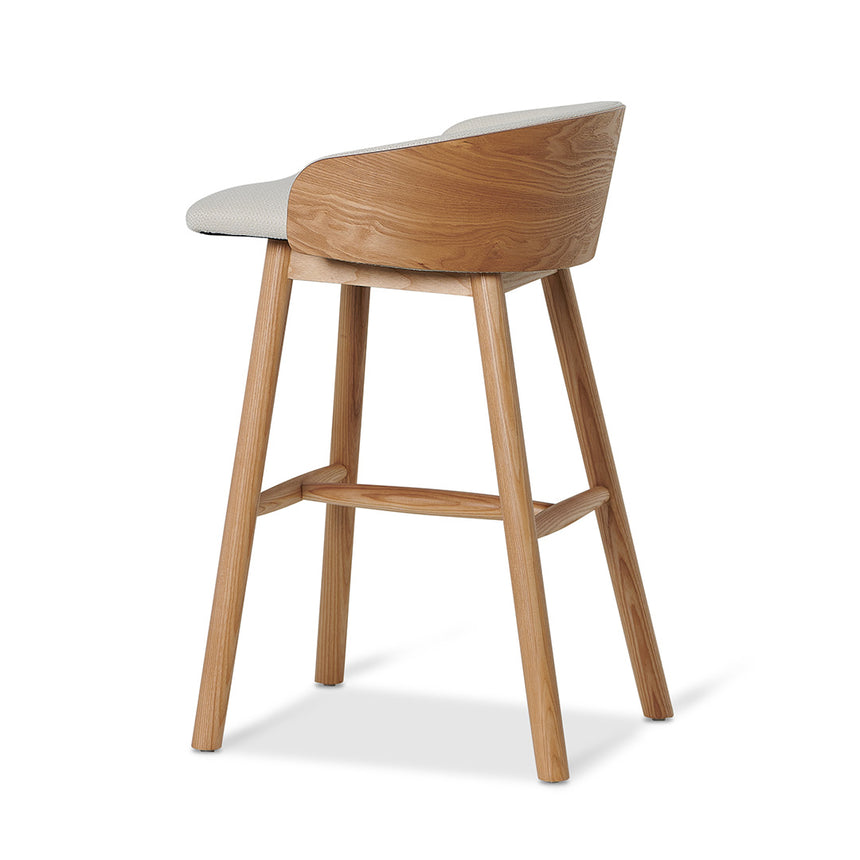 65cm Natural Bar Stool - Beige - View 7