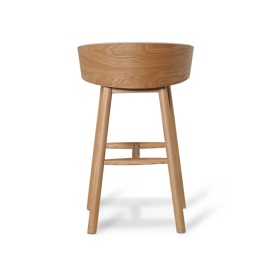 65cm Natural Bar Stool - Beige - View 8