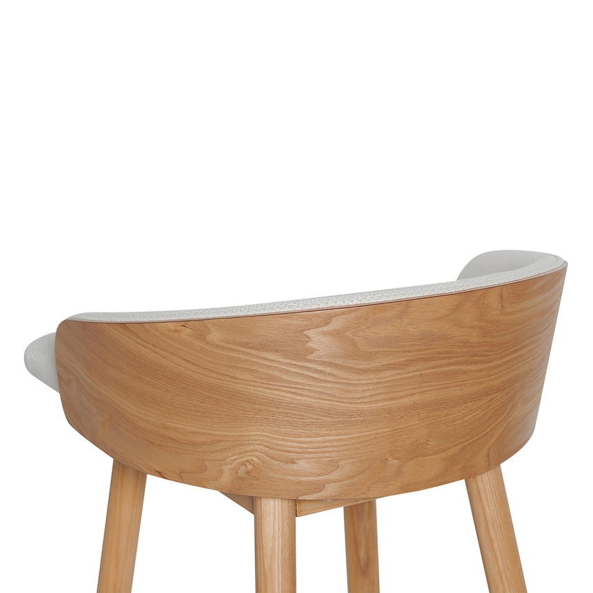 65cm Natural Bar Stool - Beige - View 10