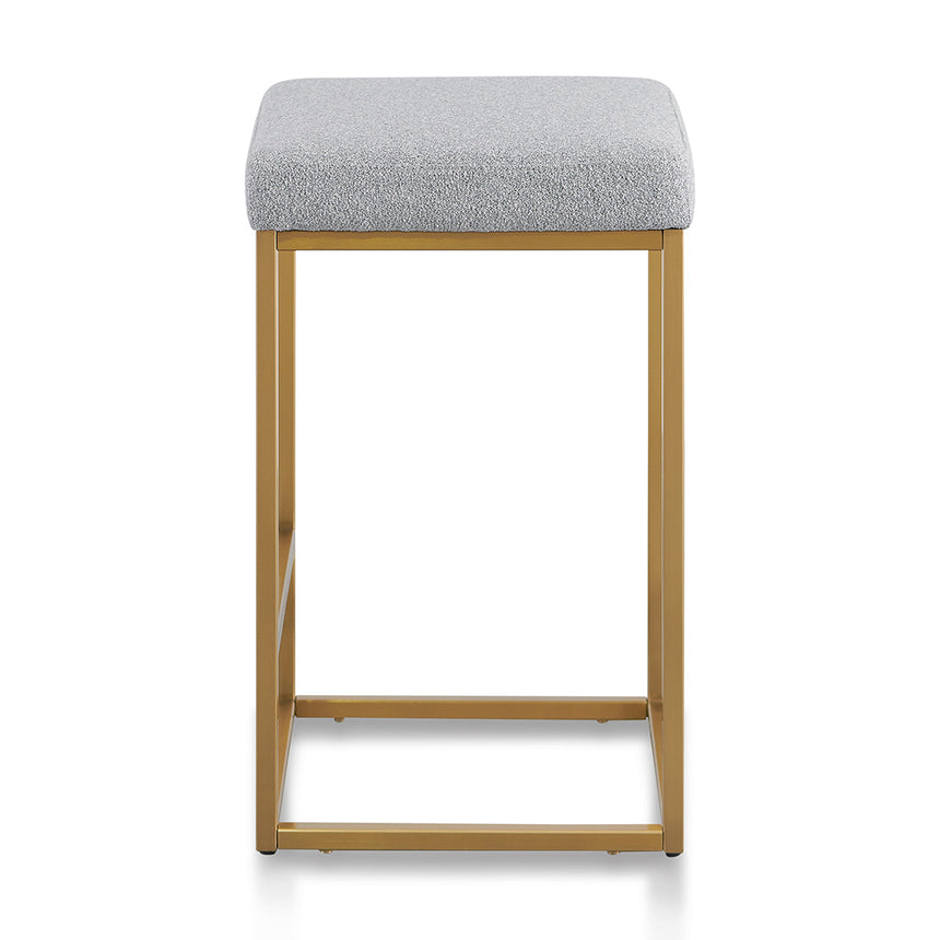 Hail Grey Bar Stool - Brushed Gold Base - View 3