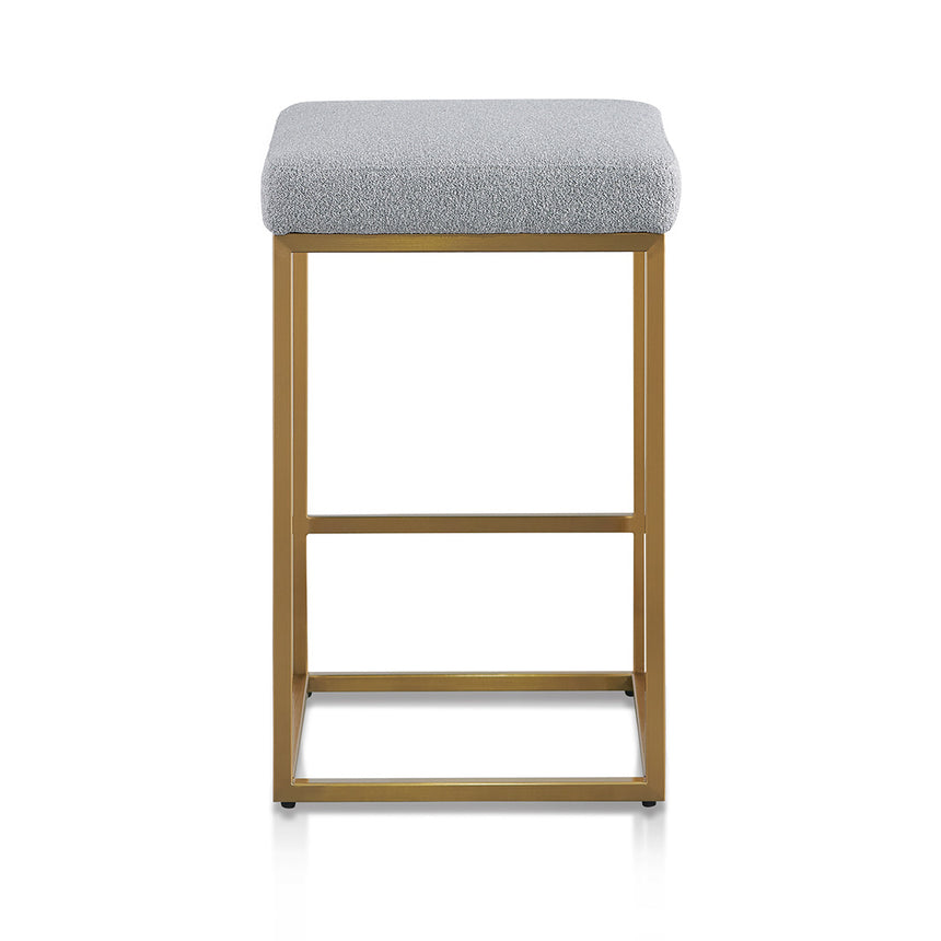Hail Grey Bar Stool - Brushed Gold Base - View 5