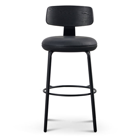 75CM Bar Stool | Full Black | Myka Home