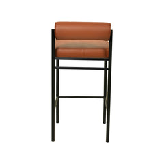 65cm Fabric Bar Stool - Brown (Set of 2)