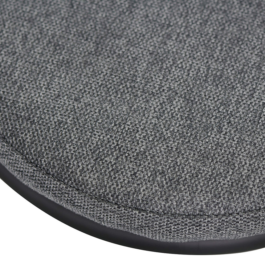 63cm Fabric Bar Stool - Charcoal Grey (Set of 2) - View 7