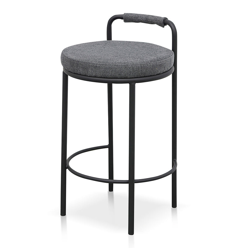 x2 65cm Bar Stool - Charcoal Grey (Set of 2) - View 2